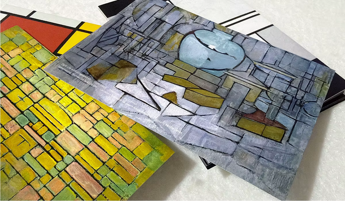 Lot de 30 cartes postales d'art hollandais Piet Mondrian, style INS, cartes de vœux, cartes de messages, cartes de souhaits pour journal DIY, décoration murale pour la maison