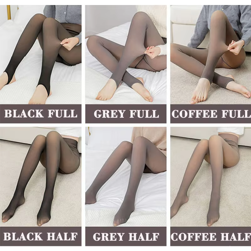 Collants thermiques transparents pour femme