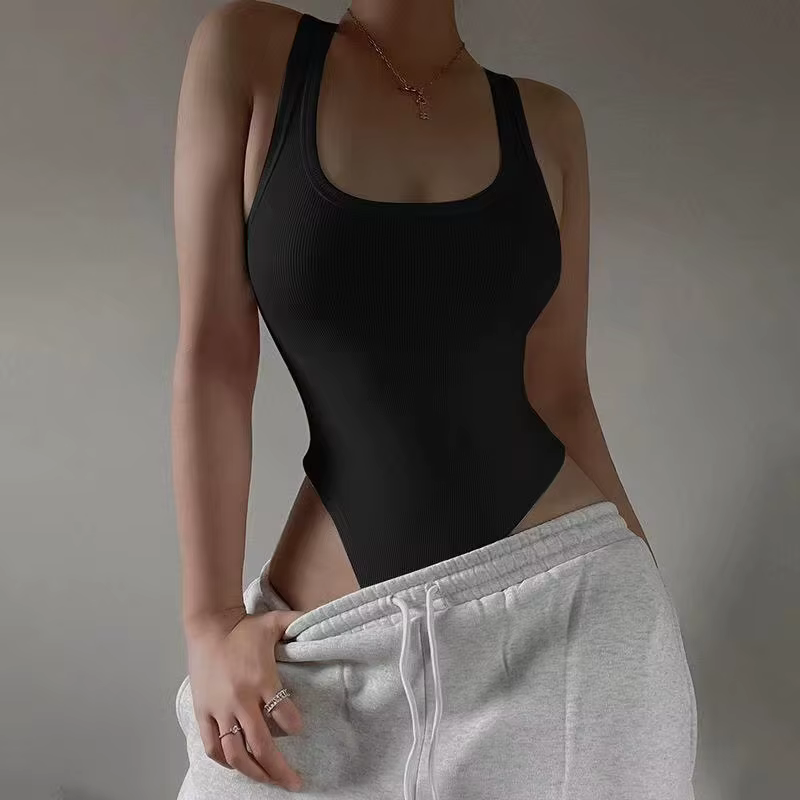 Body en tricot sans manches pour femmes