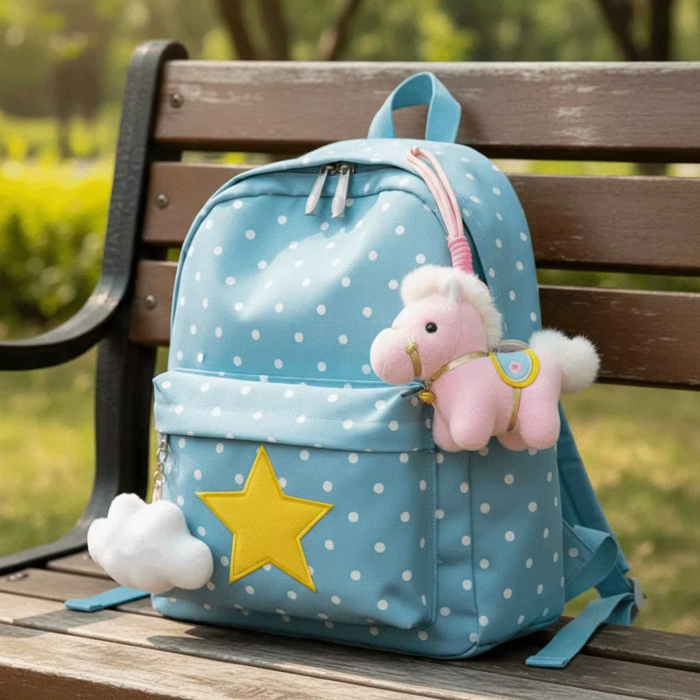 Porte-clés cheval créatif et amusant, mascotte mignonne, pendentif cheval, pelucheux, dessin animé Kawaii, cadeau d'anniversaire