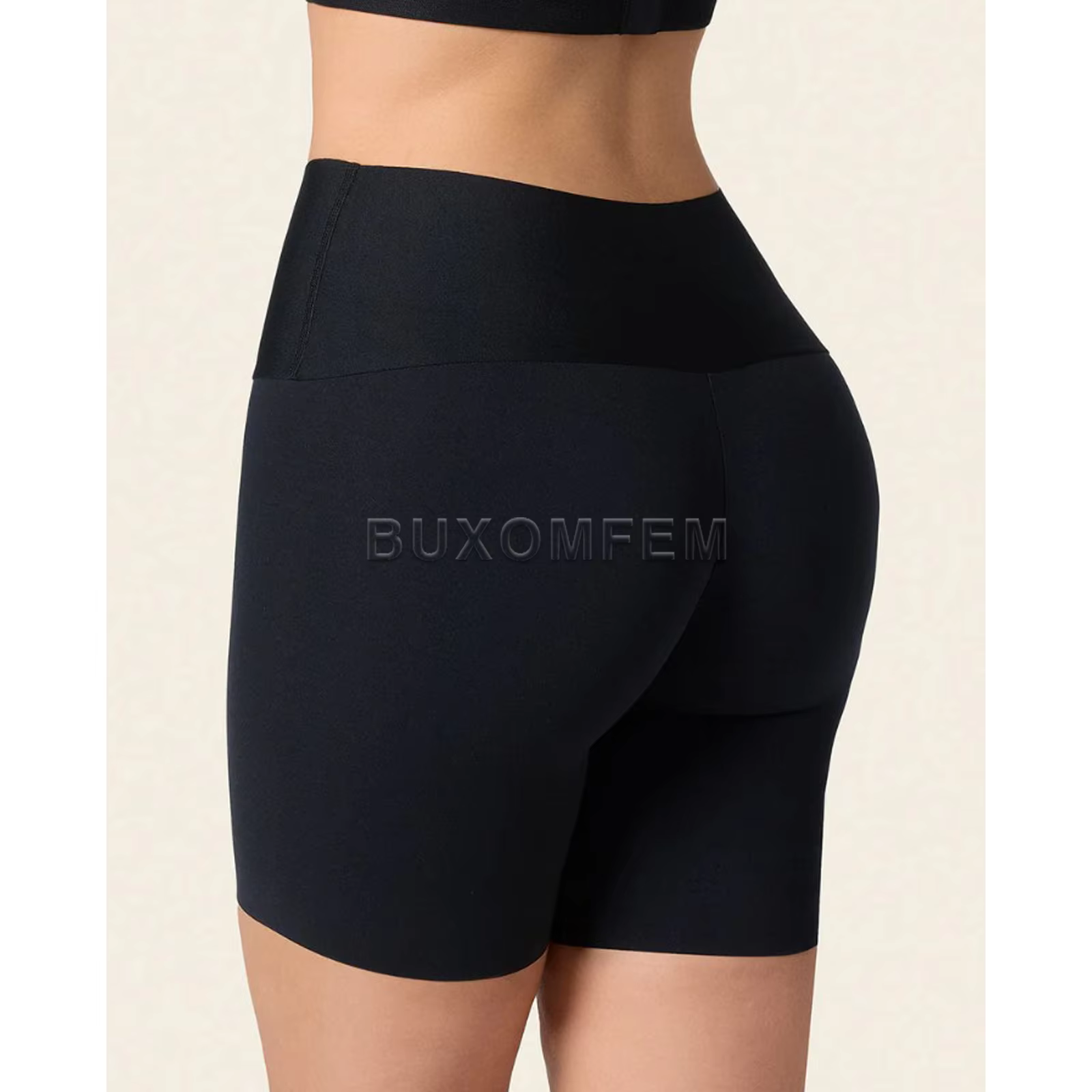 Short de mise en forme abdominale taille haute