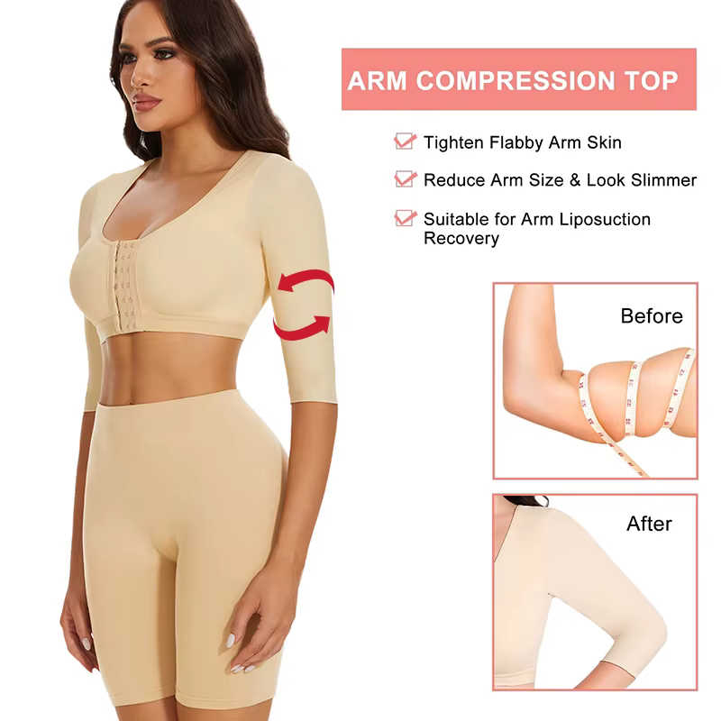 Shaper hauts pour femmes bras flabby Compression post-chirurgie fermeture avant soutien-gorge recadrée débardeur