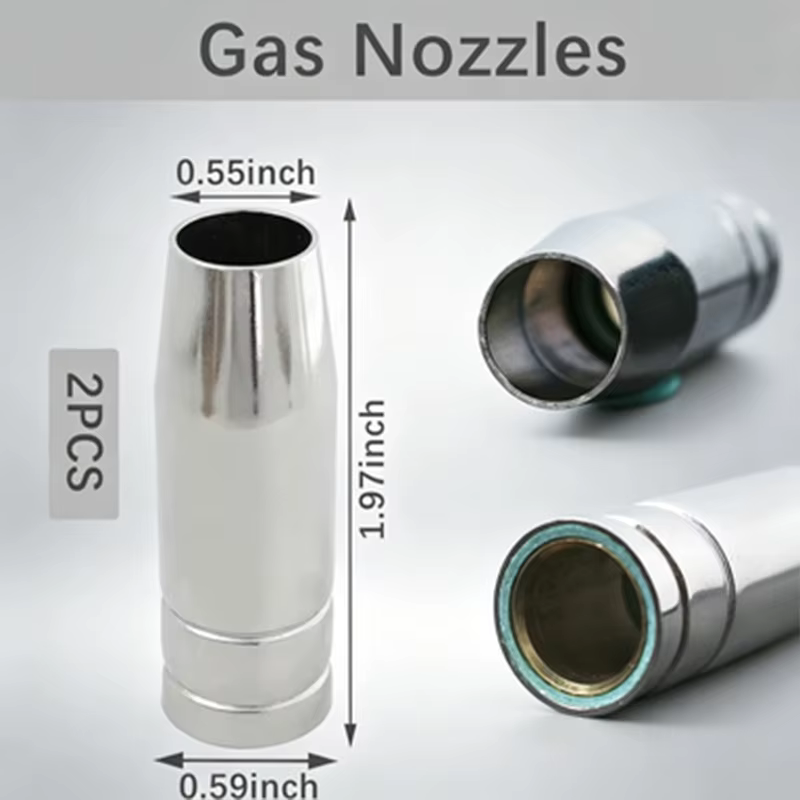 Buse conique de protection pour brûleur MIG MAG 145.0075, en cuivre, épaisseur de paroi 1,2 mm, compatible avec 10 ensembles de torches de soudage CO2 15AK MB15