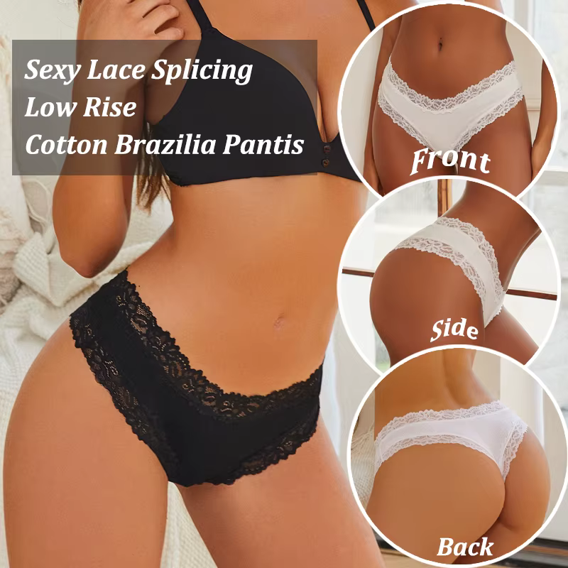 Culotte brésilienne sexy en dentelle pour femmes