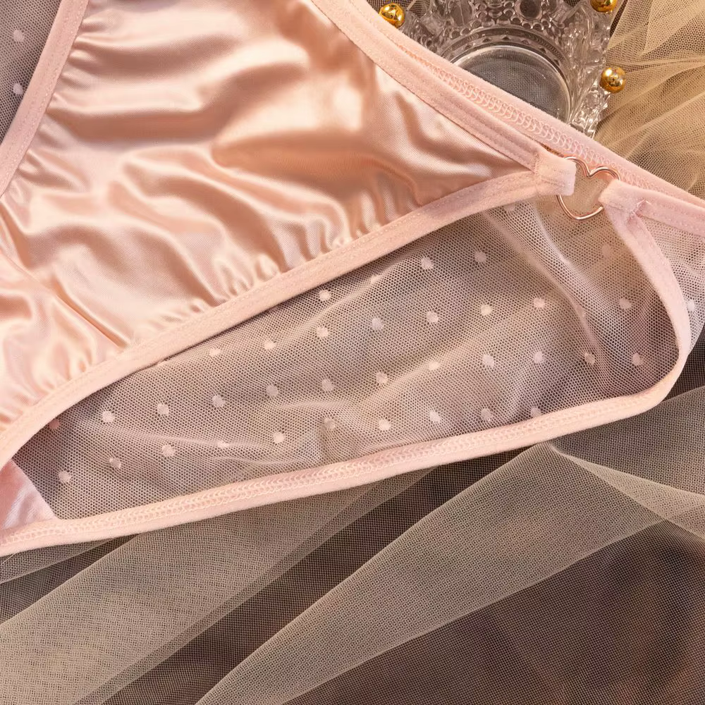 Sous-vêtements College à pois pour femmes