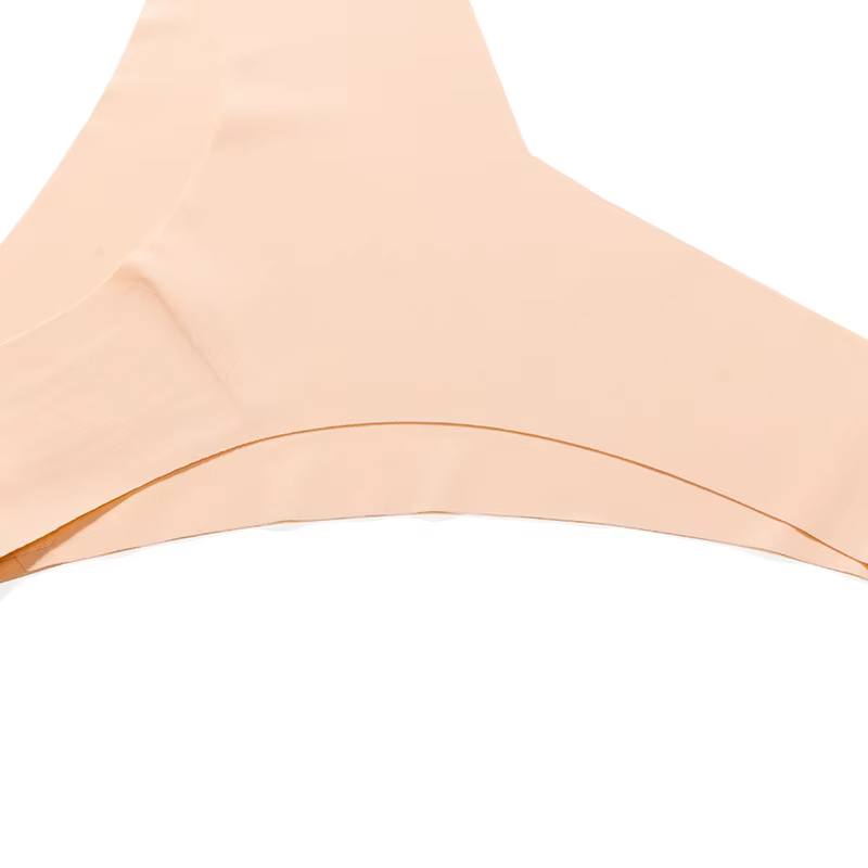 3 pièces/ensemble culottes pour femmes sous-vêtements sans couture coupe en V Lingerie respirante slips en Satin de soie