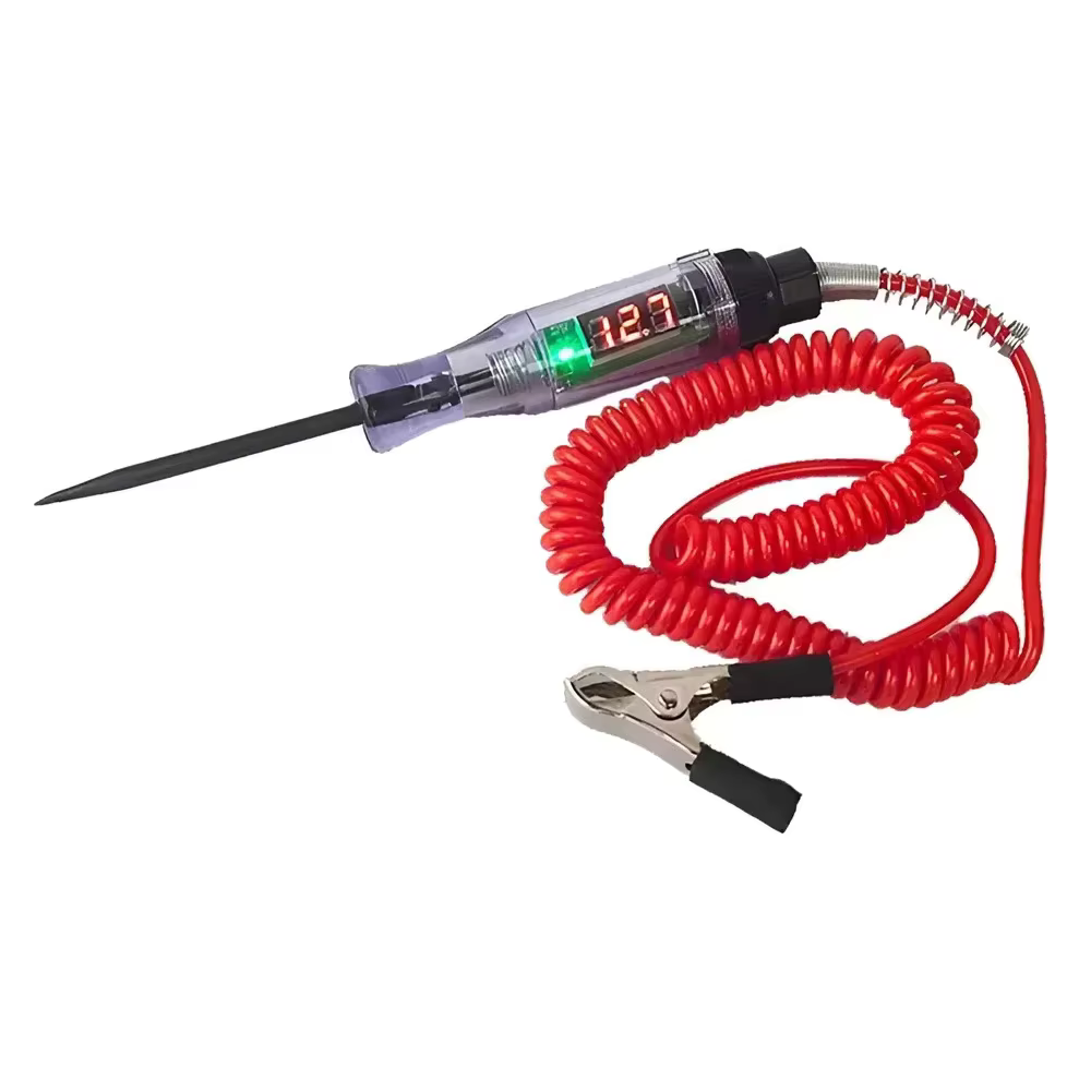 Testeur de circuit de tension pour voiture et camion, outils automobiles 6V 24V, sonde de diagnostic automobile, stylo de test, ampoule, stylo de mesure électrique