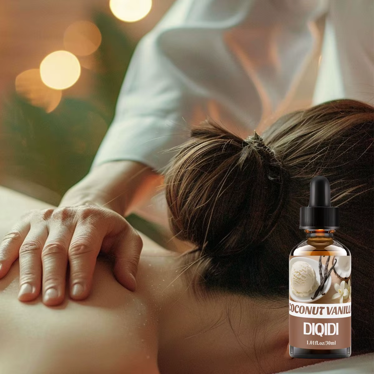 Huile essentielle de noix de coco et de vanille, 30ML, huile essentielle d'aromathérapie domestique, huile parfumée, diffuseur, humidificateur. Air frais, Noël