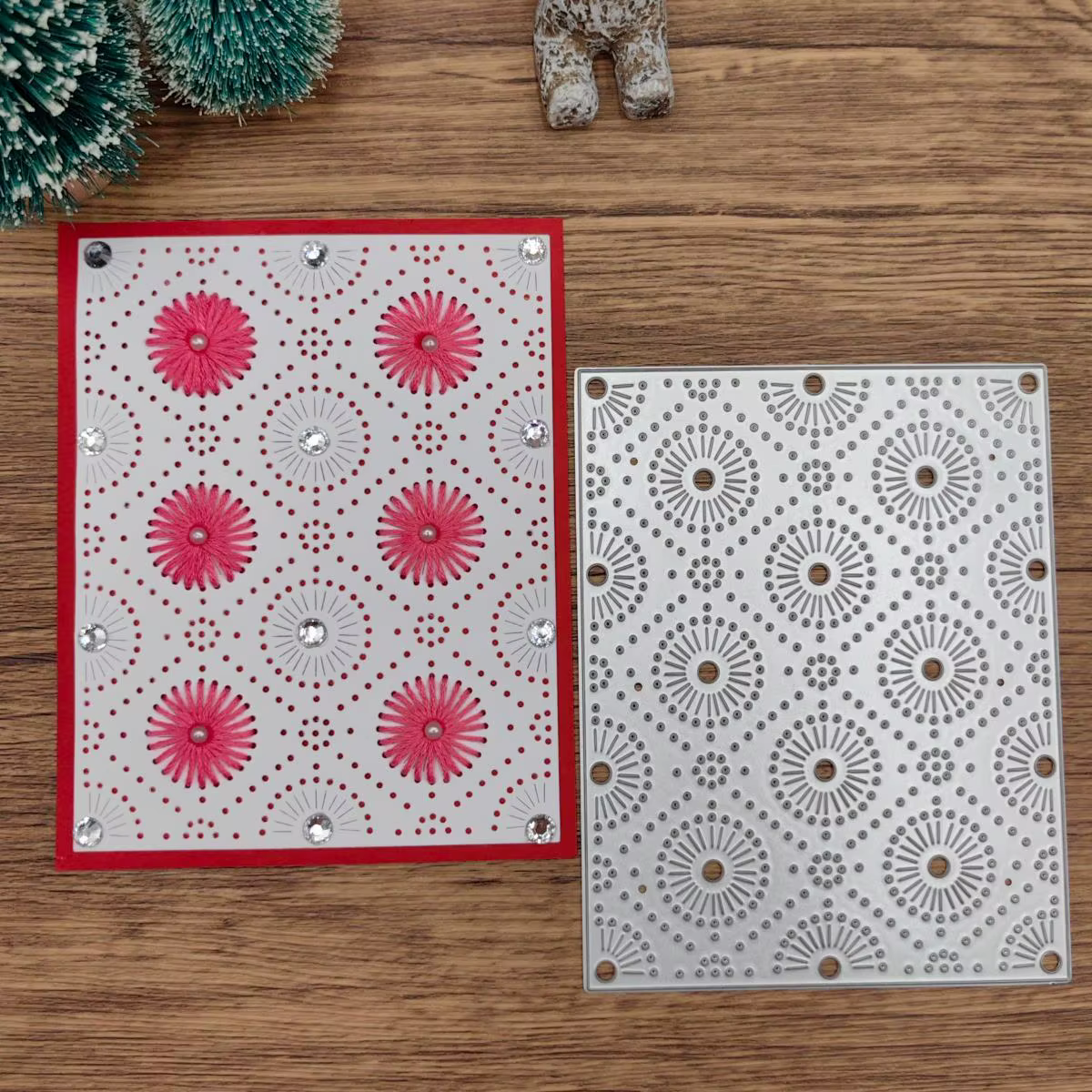 Matrices de découpe en métal pour scrapbooking, modèle de gaufrage, fond carré, point de croix, couture, carte découpée, artisanat, nouveautés
