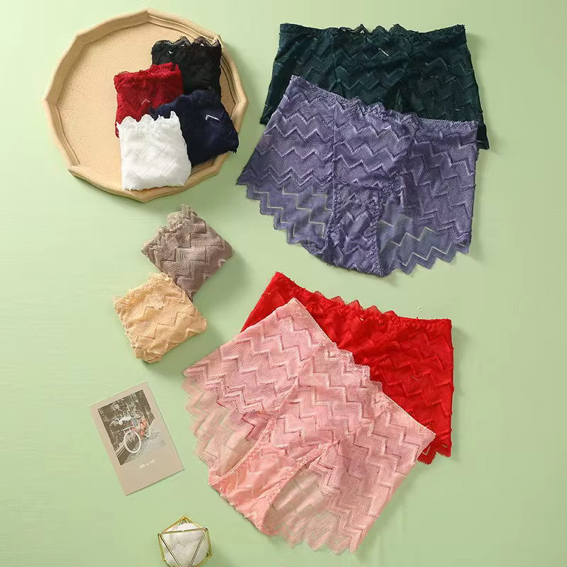 Culottes pour femmes avec un petit nœud décoratif, taille mi-haute, plusieurs tons pastel, sous-vêtements intimes basiques pour tous les jours