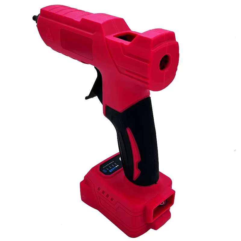 Pistolet à colle chaude électrique sans fil, outil de réparation et de bricolage, pistolet à air chaud pour soudage à chaud, buse anti-brûlure pour batterie Milwaukee 18V