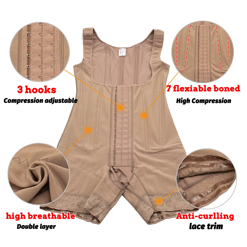 Fajas colombiennes post lipo chirurgical réduisant les shapers post-partum scène 2 BBL Shapewear ventre contrôle corps sculptant gaine