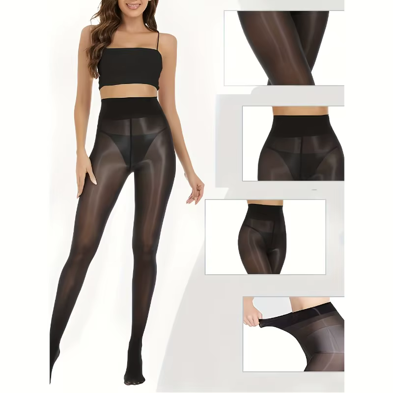 1 Paire de Collants Brillants pour Femme