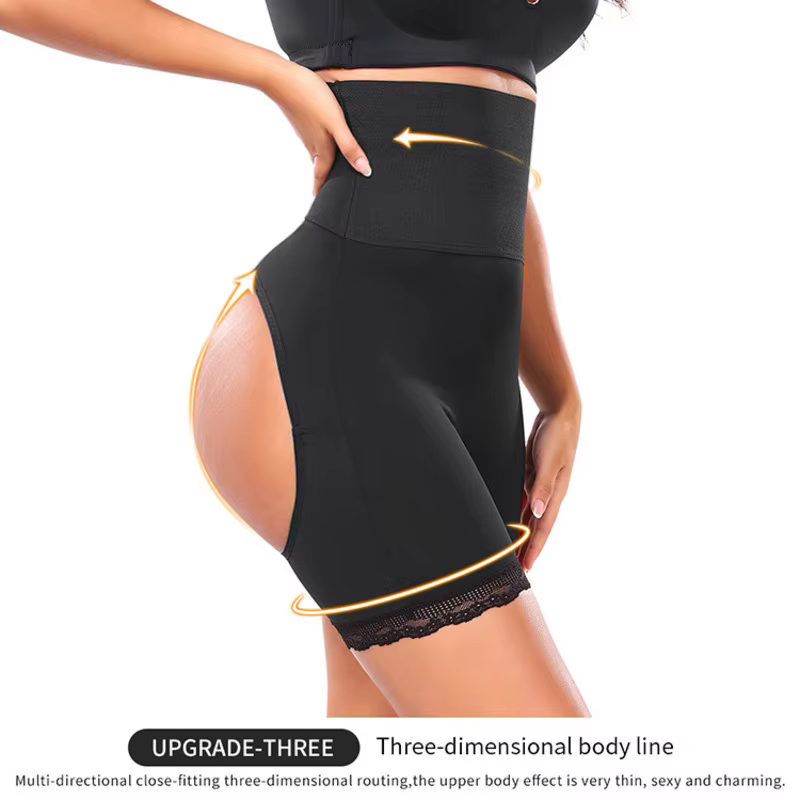 Femmes bout à bout Shapewear classique rehausseur de hanche contrôle culotte sans couture sablier corps façonnage garçon Shorts butin Gainz Shaper