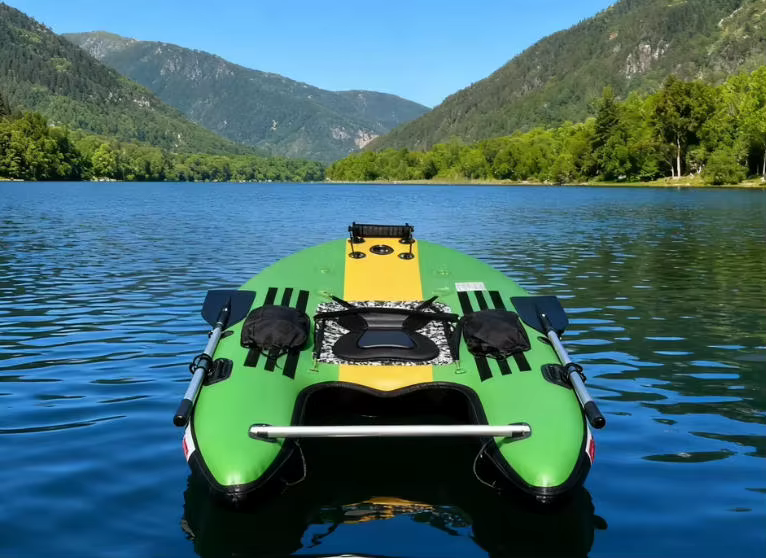 Bateau gonflable robuste pour la pêche et le rafting, 1 ou 2 places, moteur en option
