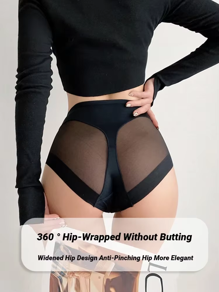 Culottes amincissantes taille haute en soie glacée pour femme