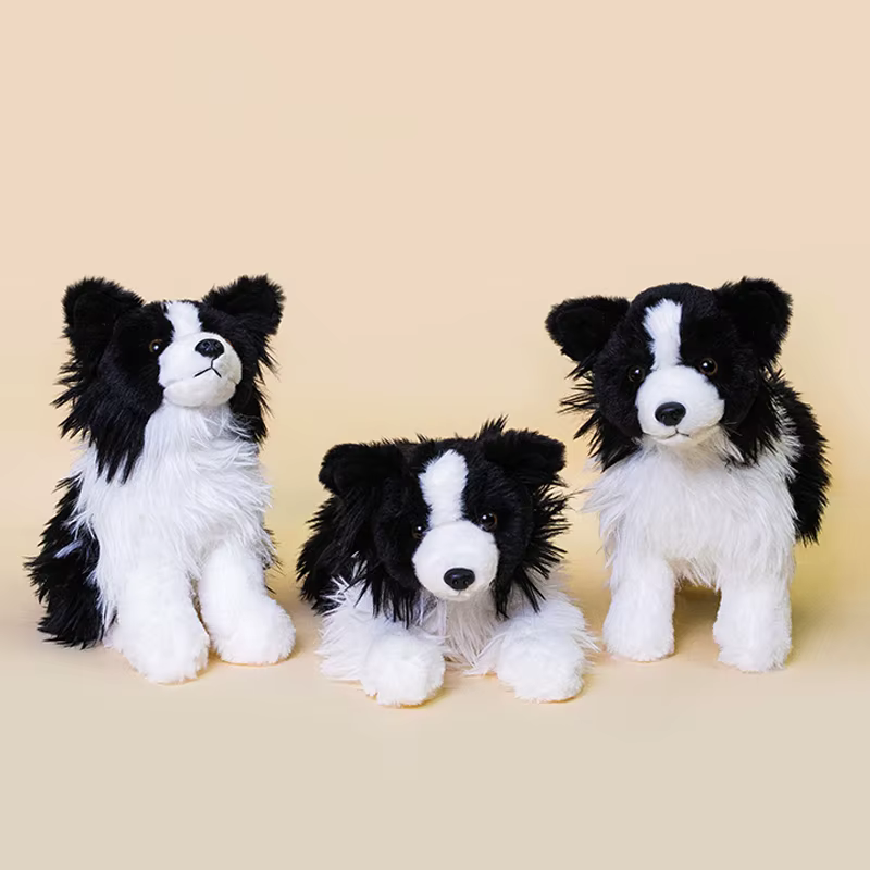 Peluche chien bouledogue français, Border Collie, Chihuahua, 22cm, mignon, Kawaii, joli cadeau d'anniversaire pour enfants, 1 pièce