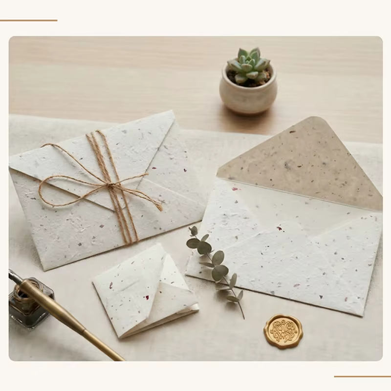 Lot de 20 enveloppes 11x16cm pour cartes postales de mariage, boîtes cadeaux, messages, papier texturé 150g, invitations, lettres commerciales, sacs de rangement