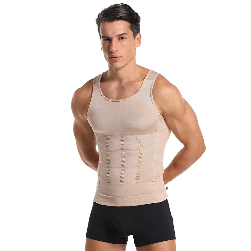 Hommes Shapewear minceur corps Corset gilet chemise Compression ventre