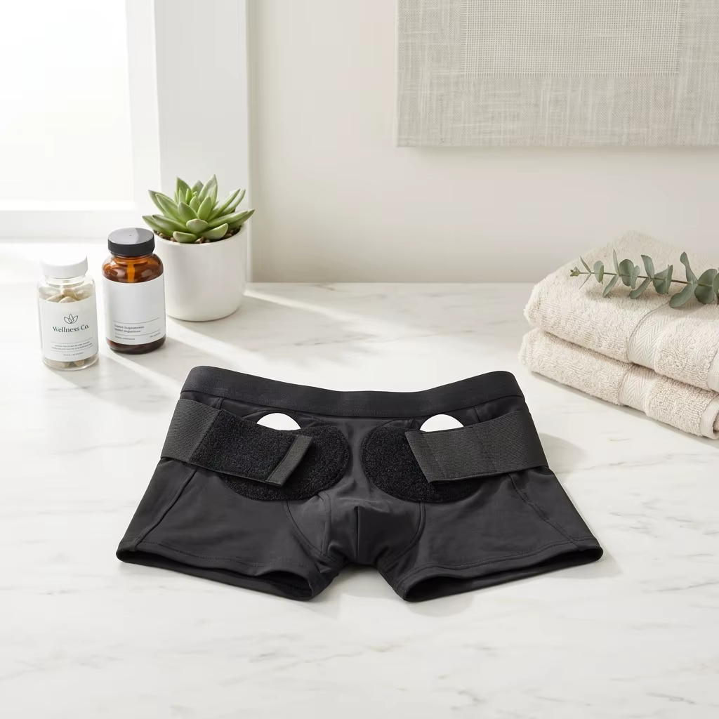 Shorts de soutien inguinal post-opératoire avec sangle latérale ajustable