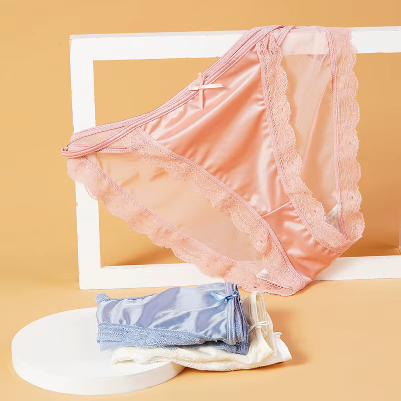 InjUnderwear-Culotte en dentelle souple pour femme