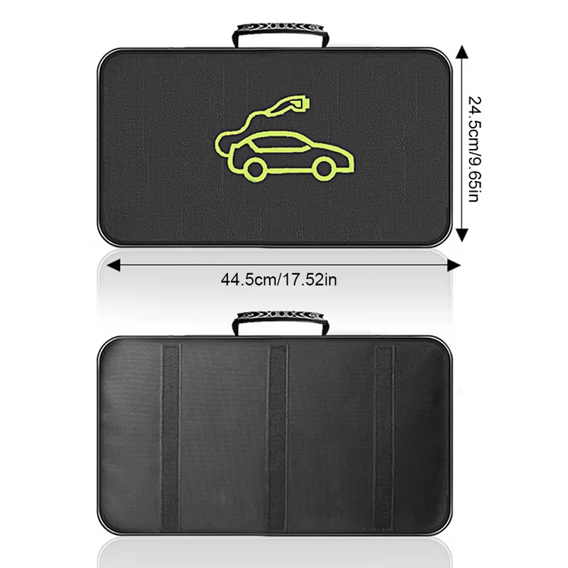 Sac de transport pour chargeurs de voitures électriques, sac de rangement pour câbles de charge de voitures électriques, prises, équipement imperméable et ignifuge