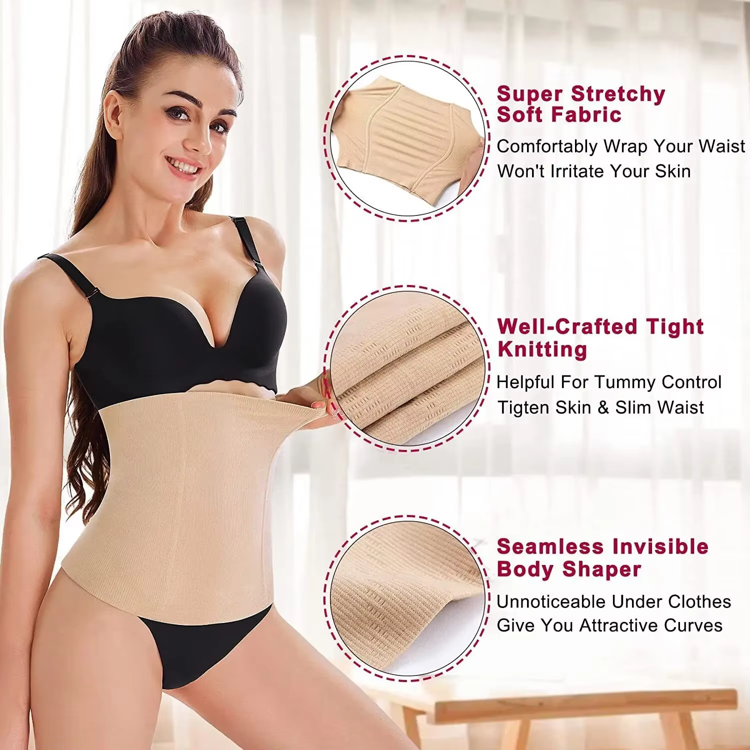 Ceinture de récupération post-partum 2-en-1 facile à utiliser et durable