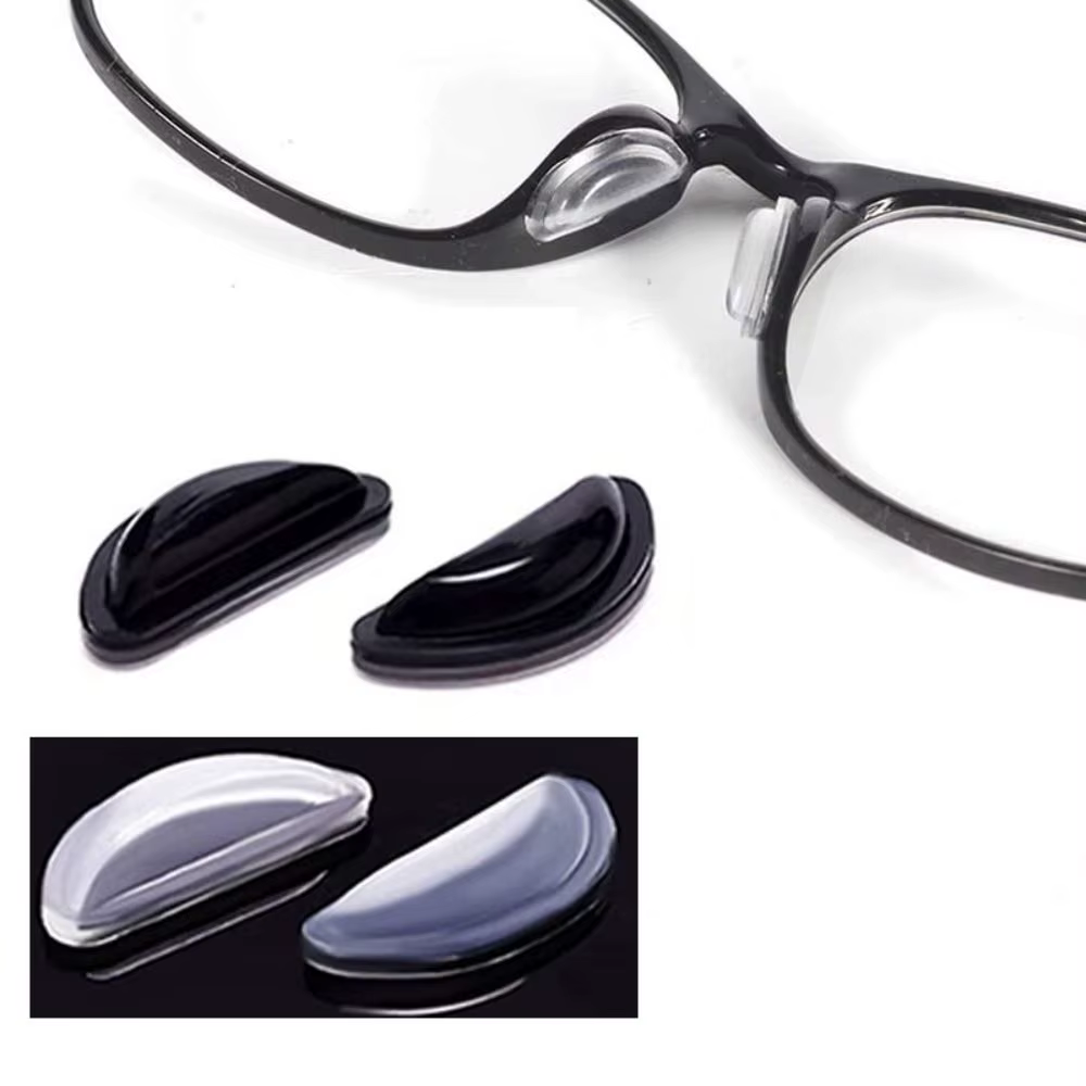 20 paire/ensemble D forme bâton sur Supports nasaux Invisible anti-dérapant lunettes plaquettes nasales accessoires lunettes porte-nez Transparent