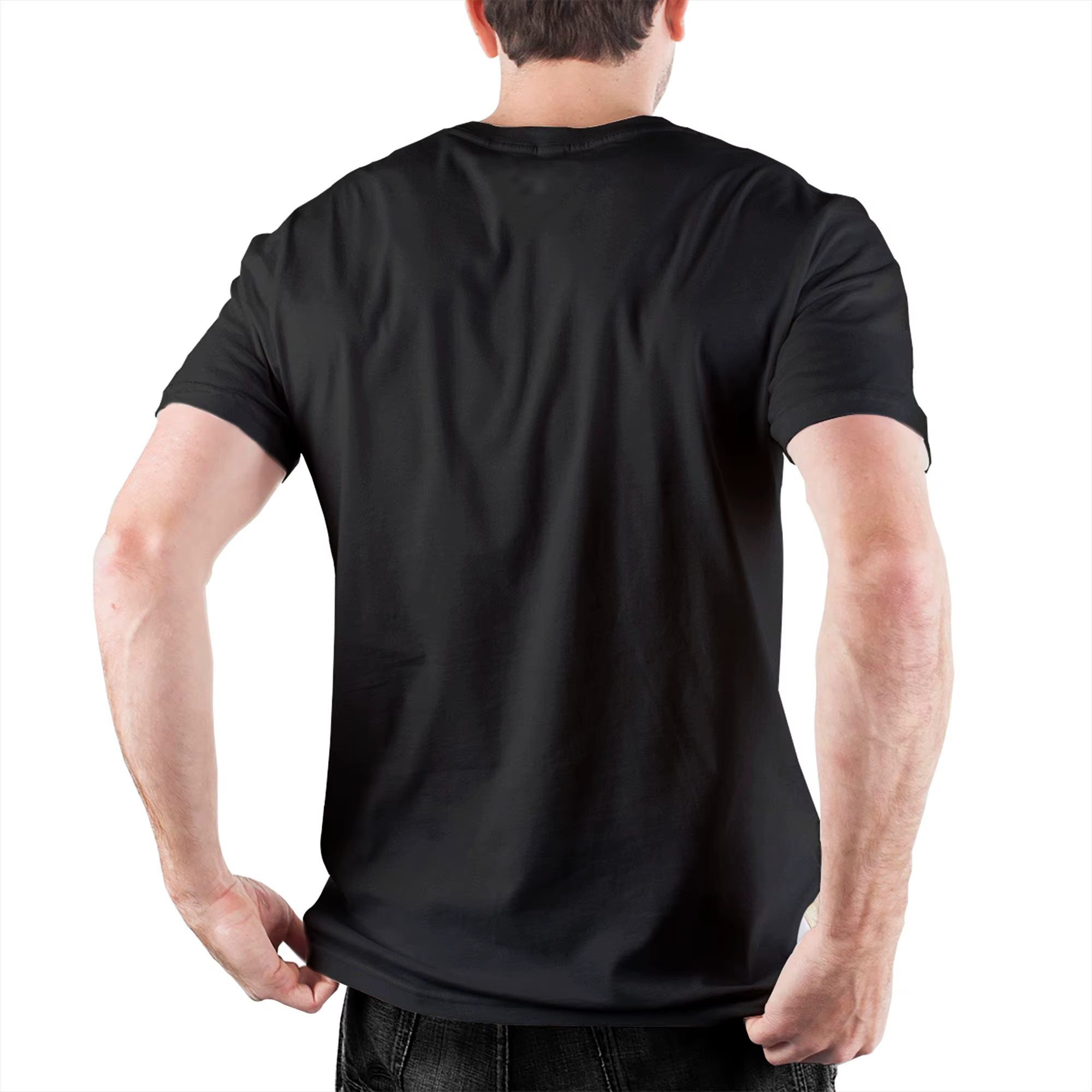 T-shirt pour hommes en coton 100% avec col rond, manches courtes, motif Super Glue Stars Treks, vêtements originaux