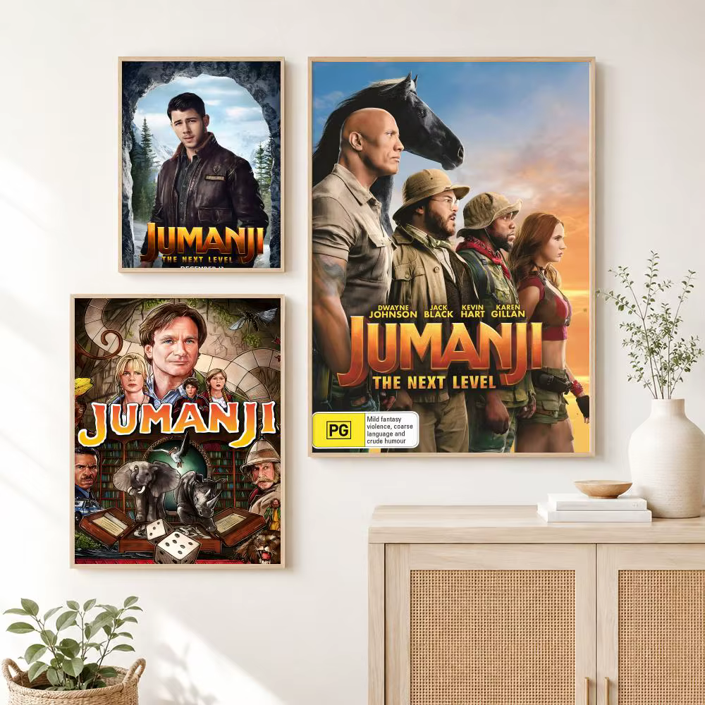 Affiche Jumanji pour décoration de la maison, impression d'art mural d'intérieur, affiches de garage, cadeau