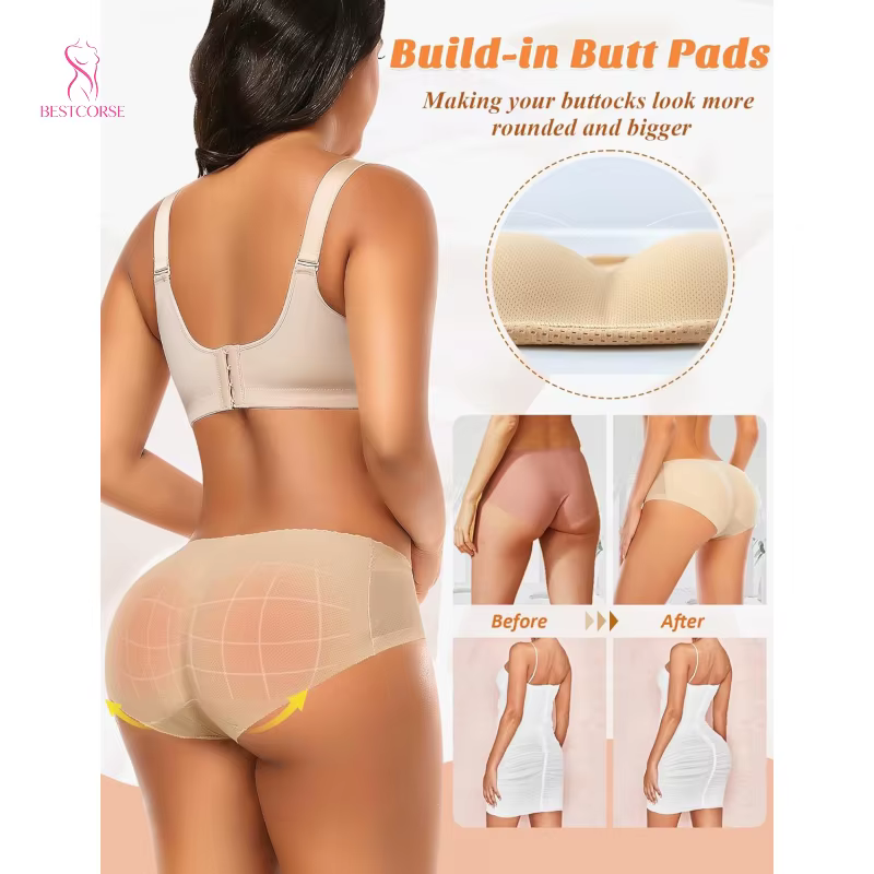 Culotte push-up invisible et respirante sans couture