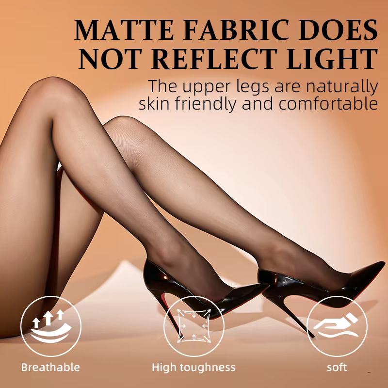Nouveau collants transparents sans couture pour femmes été Ultra mince taille haute