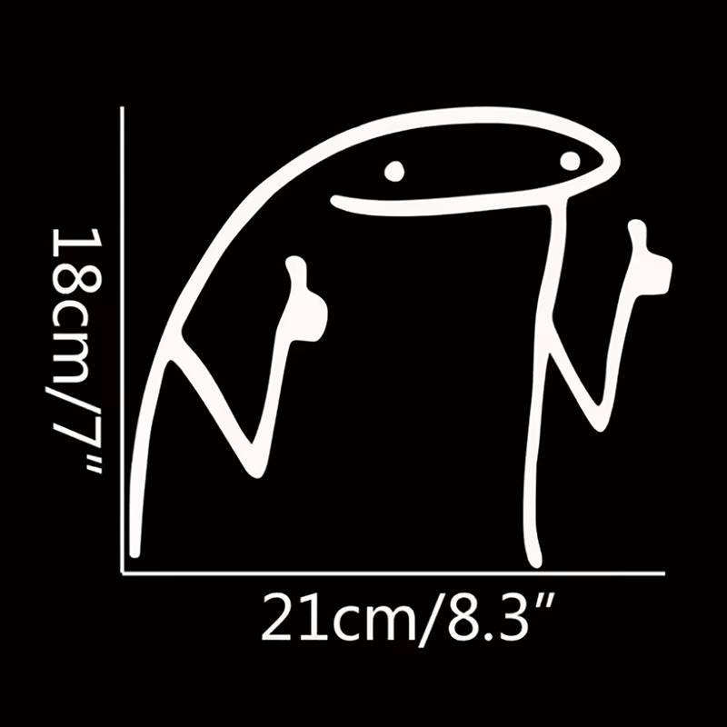 Autocollant en vinyle autocollant pour voiture, autocollant en T toxique, autocollant de voiture de la série MEcloser, Sticker Man Thumbs