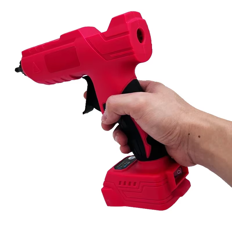 Pistolet à colle chaude électrique sans fil, outil de réparation et de bricolage, pistolet à air chaud pour soudage à chaud, buse anti-brûlure pour batterie Milwaukee 18V