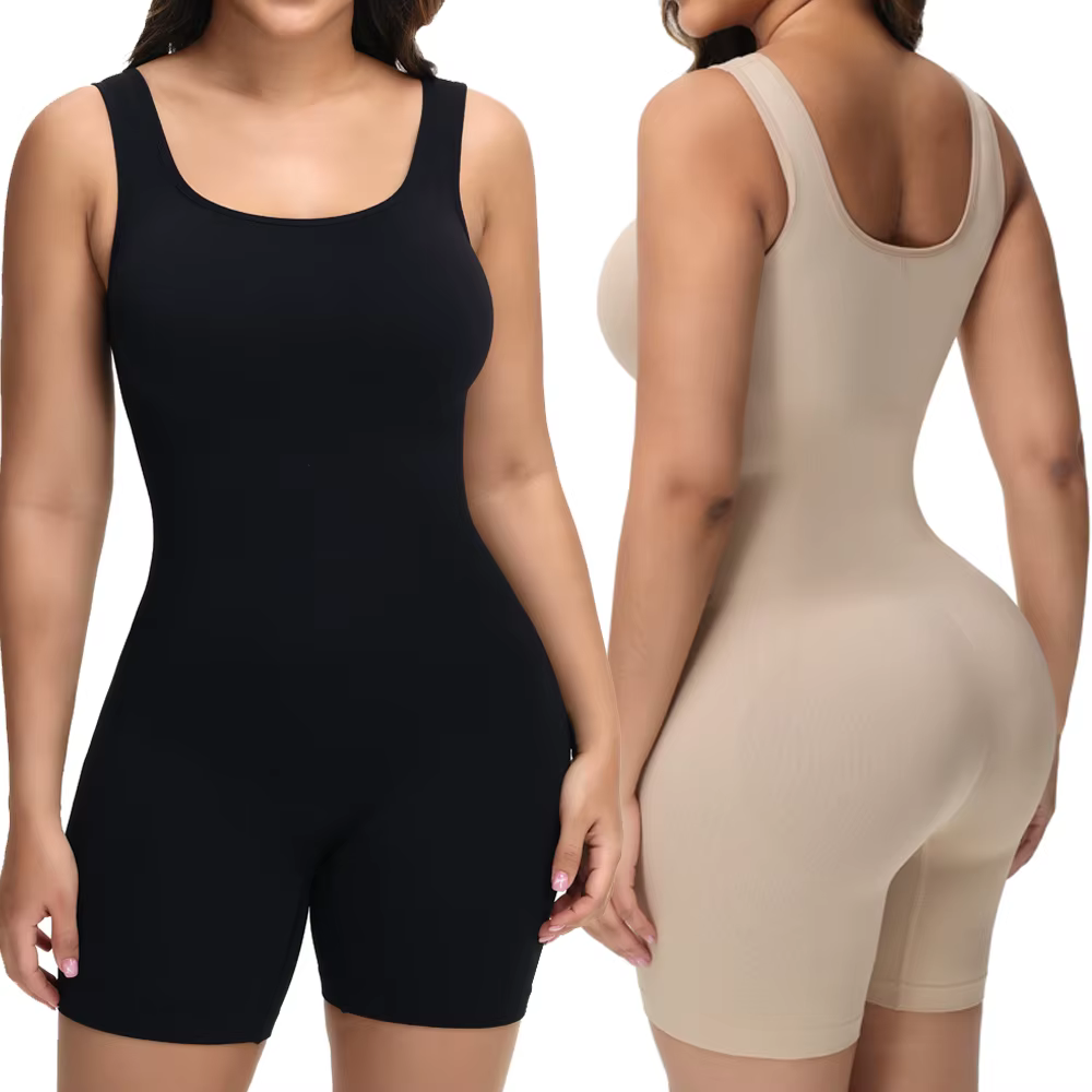 TUNIControl-Short Modelant le Corps à Bretelles Larges pour Femme