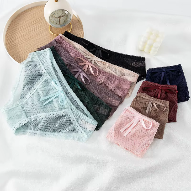 Sexy femmes culottes creux sous-vêtements en dentelle slips dames caleçons décontractés femme Lingerie intimes fille culotte Жіночі Тр