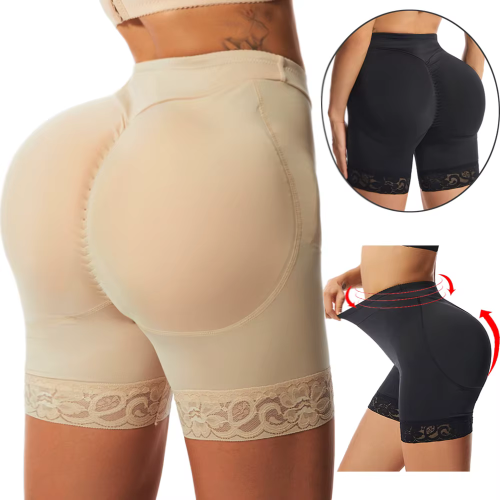 Bout à bout Shaper culottes coussinets de hanche Shapewear Push Up Booty rehausseur contrôle culotte sous-vêtements invisibles faux cul pour les femmes
