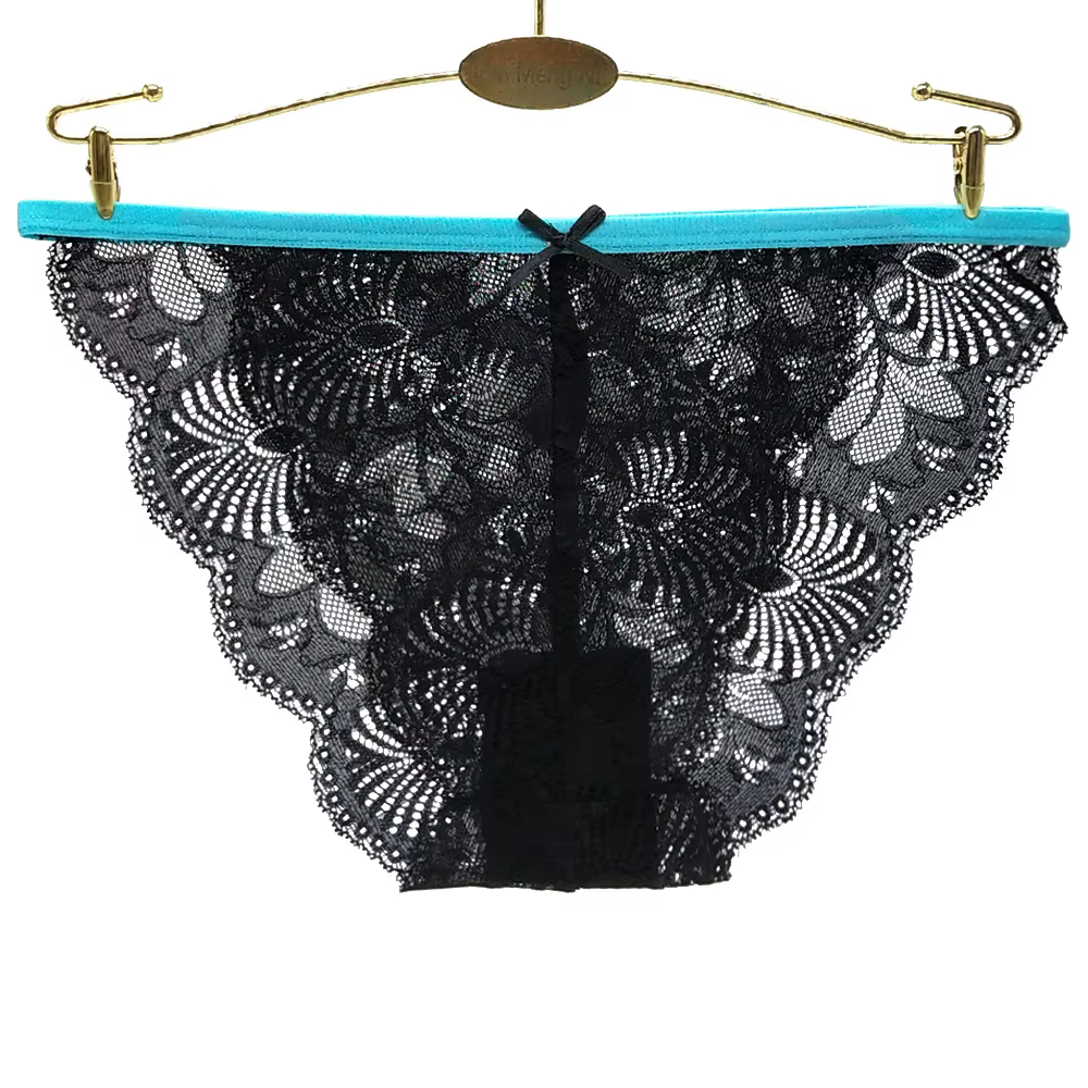 Culotte femme Sexy sous-vêtements en dentelle slips respirants culottes transparentes filles caleçons 6 pièces/ensemble