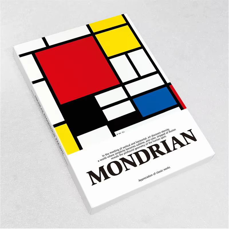 Lot de 30 cartes postales d'art hollandais Piet Mondrian, style INS, cartes de vœux, cartes de messages, cartes de souhaits pour journal DIY, décoration murale pour la maison