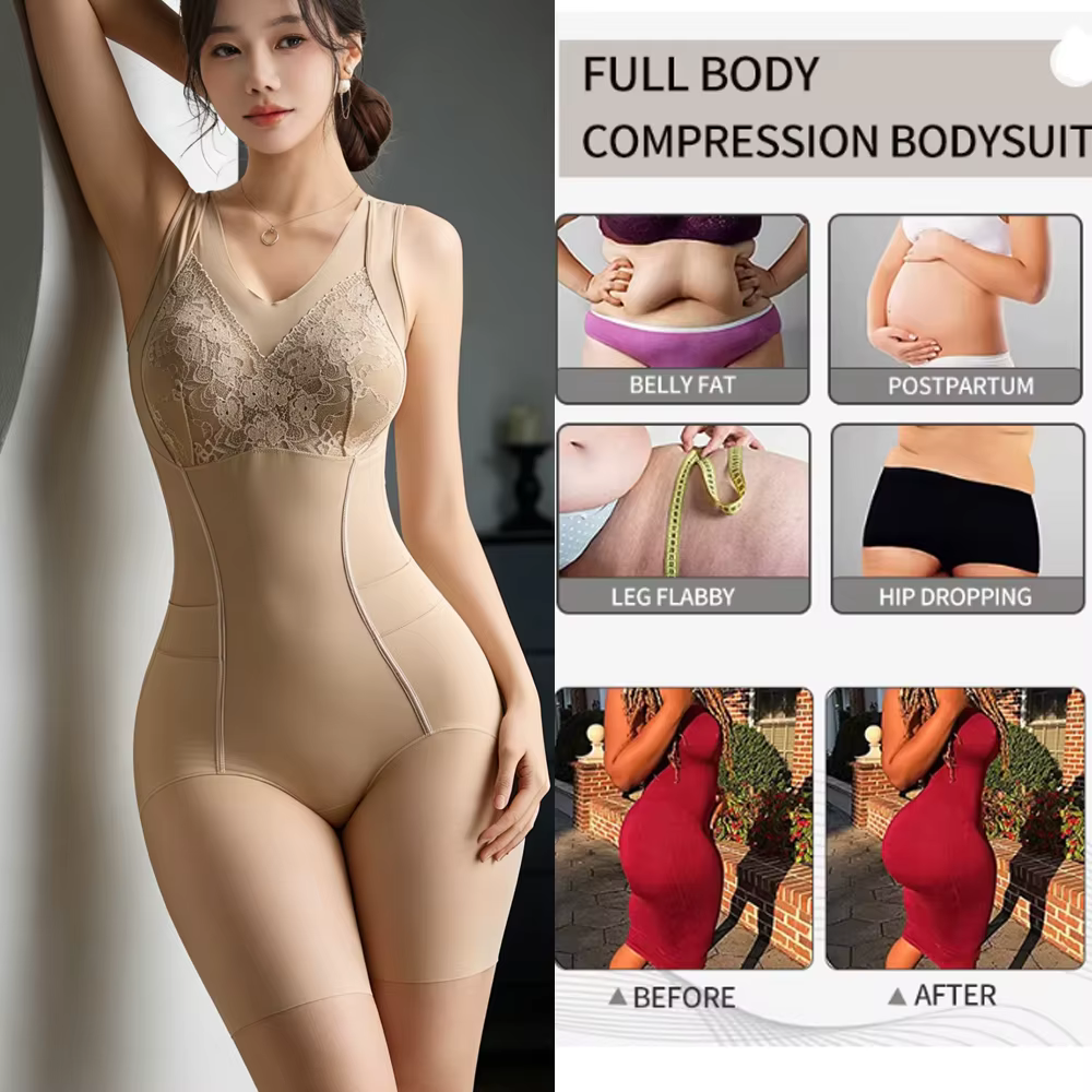 Body gainant intégral sans couture pour femme