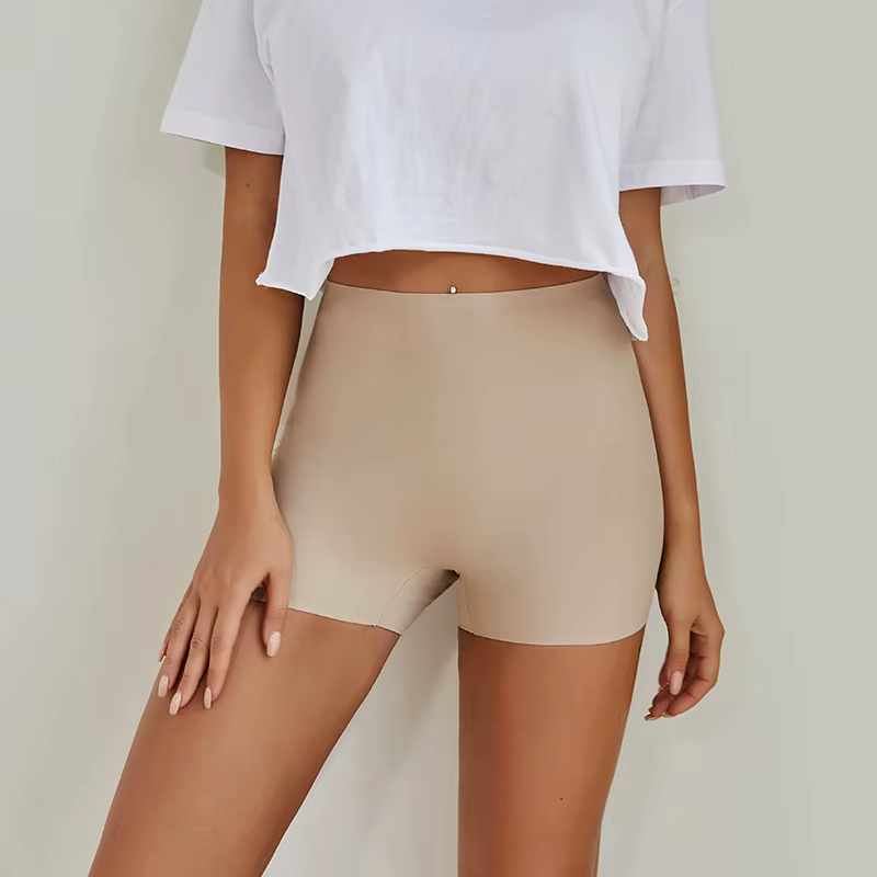 Offre spéciale sans couture glace soie solide Biker Shorts Boxer Leggings courts sport Yoga pantalon sans