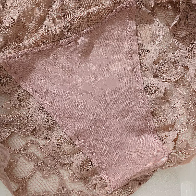 Culottes sexy en dentelle taille haute pour femmes