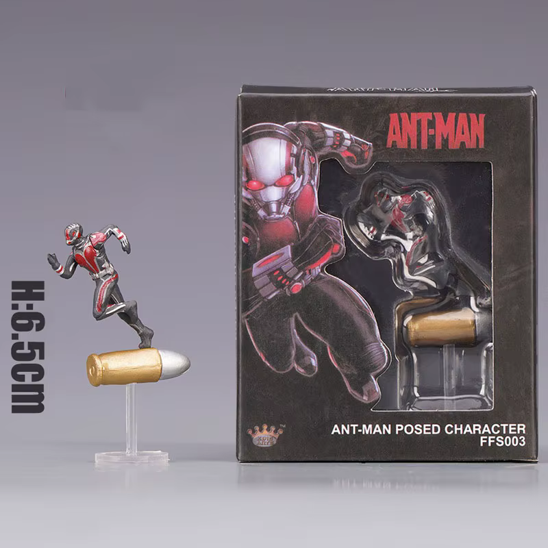 Figurine d'action en PVC miniature Captain America, Super-héros de la Guerre Civile, Ant-Man, Wasp, modèle de collection, jouet pour enfants, poupée 6,5 cm