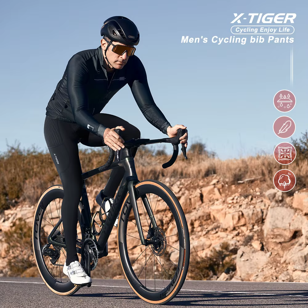 X-TIGER collants de cyclisme hommes vélo bavoir pantalon 5D Gel rembourré printemps automne Sports de plein air équitation montagne route vélo pantalon