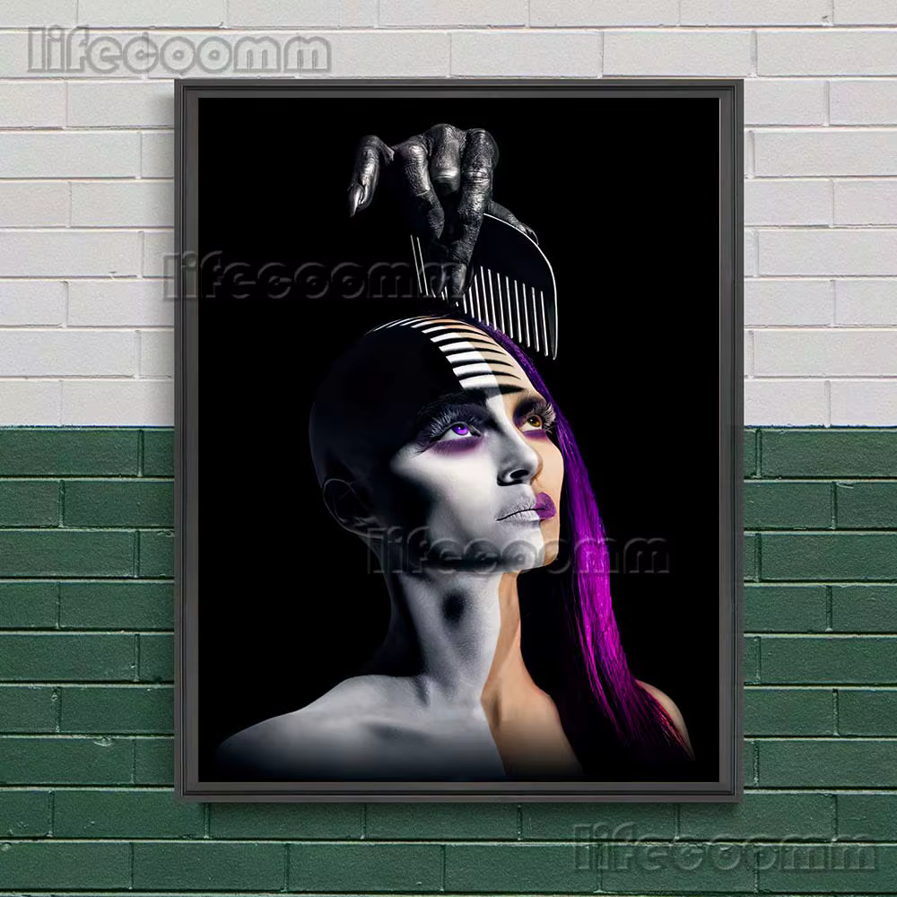 Apocalypse histoire d'horreur abstraite mur Art toile peinture bougie mystérieuse effrayante bougie homme Art affiche impression décoration de la maison