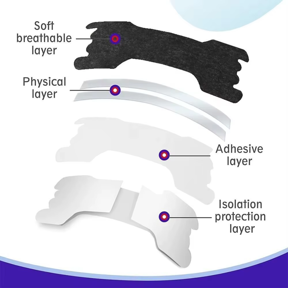 Bandes nasales respirantes et confortables, lot de 30, forte adhérence, pour le sport et le sommeil, soulagement nasal