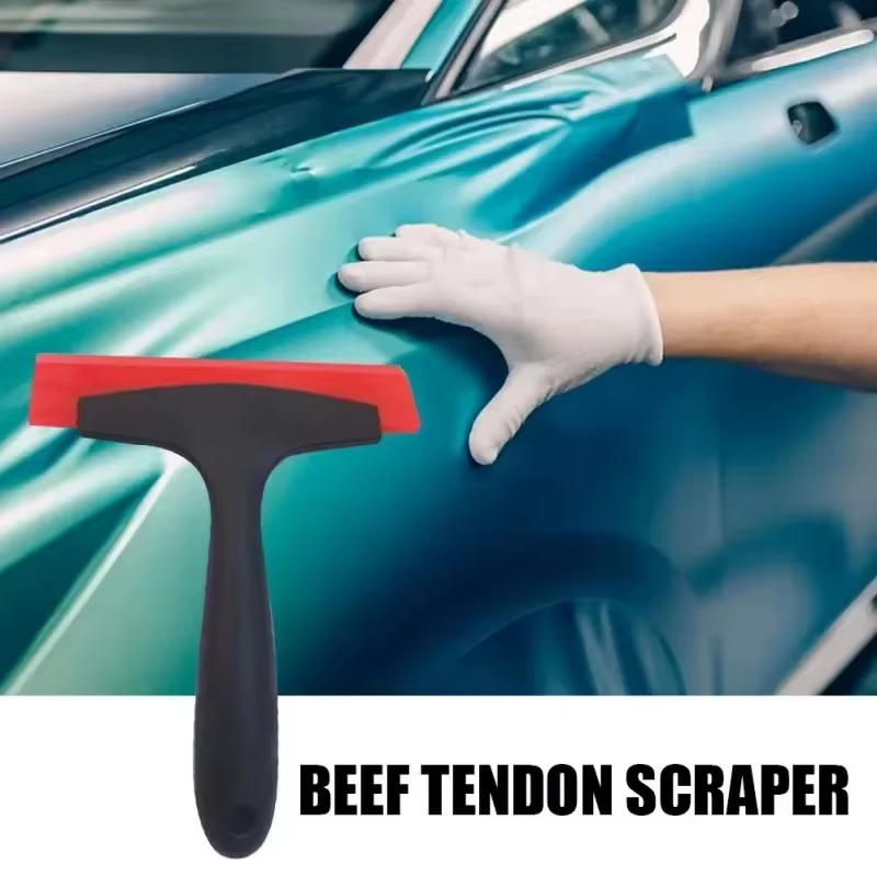 Grattoir de nettoyage d'écart de carrelage de raclette en caoutchouc, coulis de pelle pour le dissolvant de truelle de glace de neige de verre de Film de voiture de carrelage