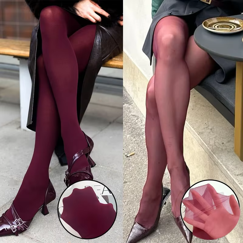 Talenza collants rouges bas minces
