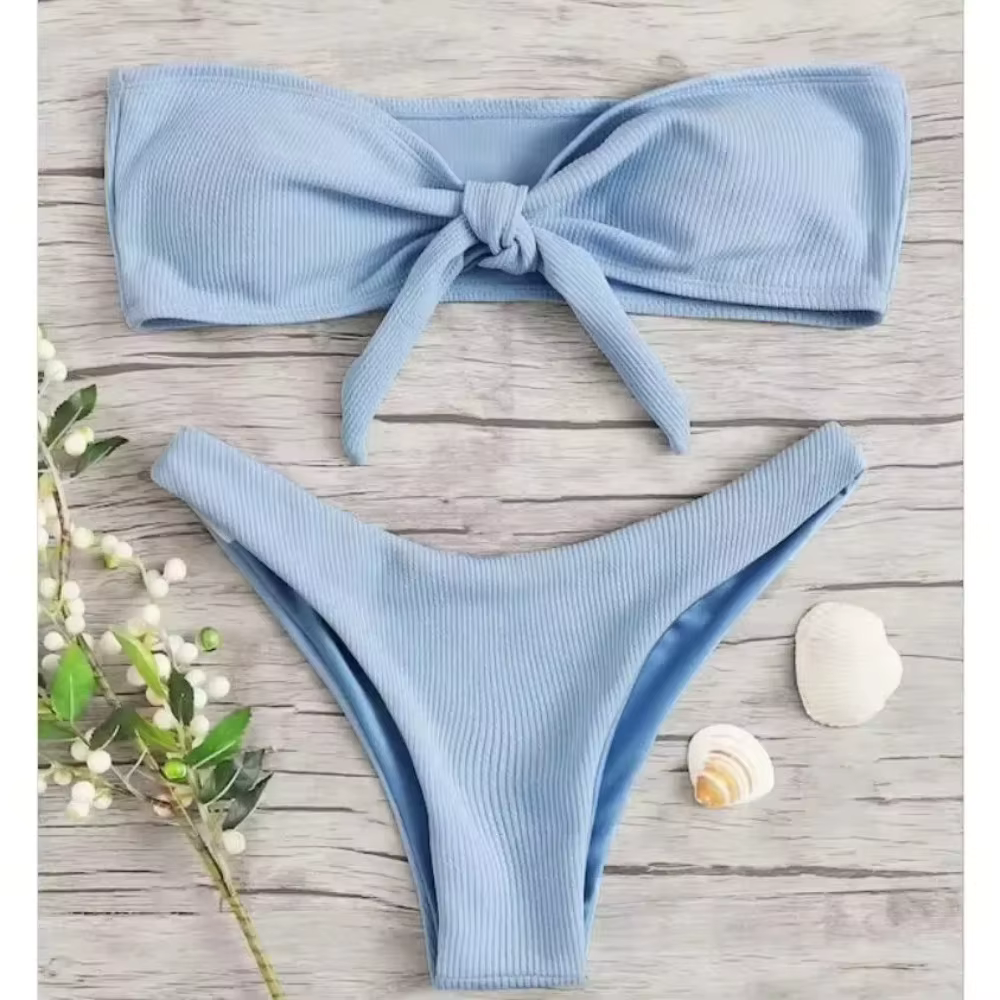 Sexy bas de Bikini femme 2025 maillot de bain taille basse bas couleur unie maillots