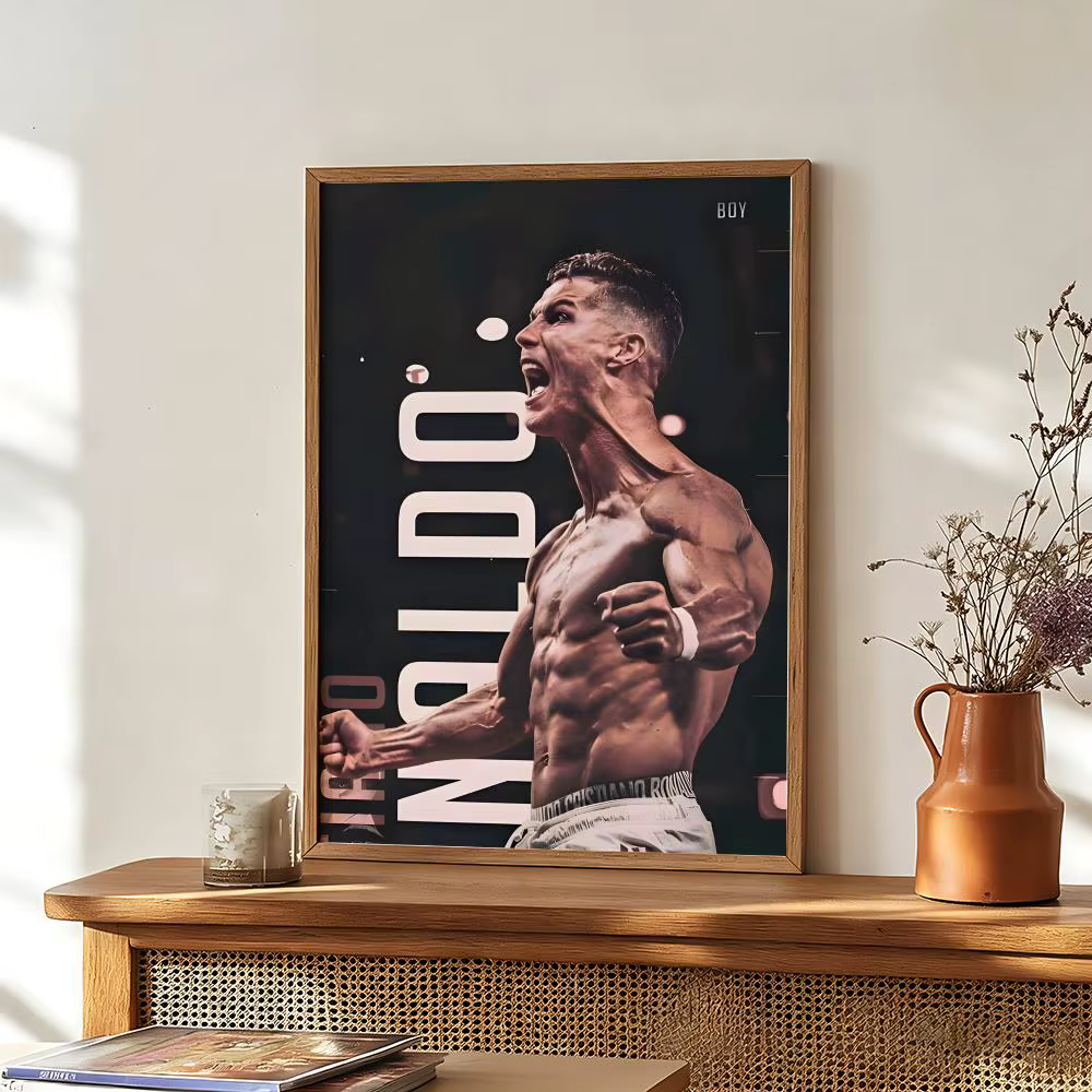 Affiches sportstar C-C.R-Ronaldo, impression sur papier auto-adhésif, pour la maison, le salon, la chambre à coucher, l'entrée, le Bar, le café, l'art